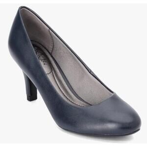 LifeStride Navy Blue Classic Pump Heels Women's Size 11 Comfort Shoes Grandma‎
